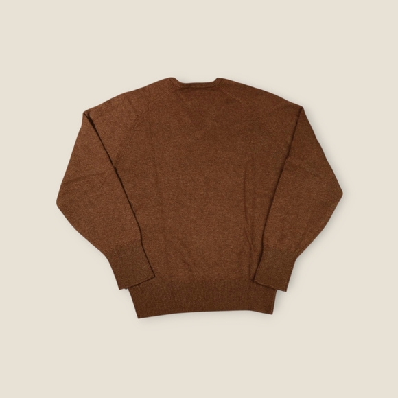 Vintage Alan Paine Pure Lambswool V Neck Sweater Made in England Size Large - Picture 8 of 12